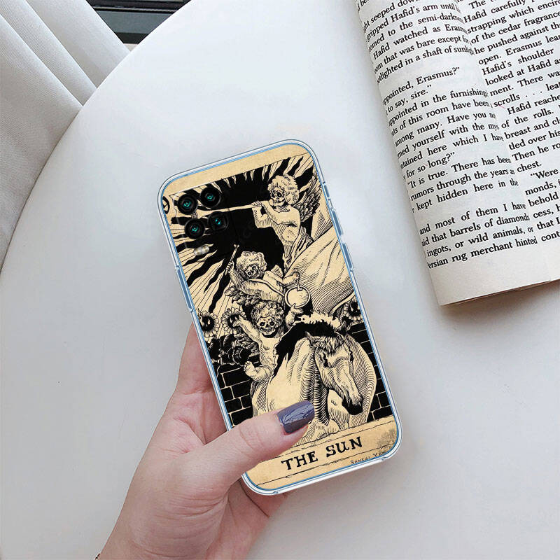 MH7 Witch Divination Tarot Phone Case for Motorola Edge 20 30 S30 40 50 Fusion Lite Plus Pro Neo Ultra One Power Action Macro Hyper Vision Zoom