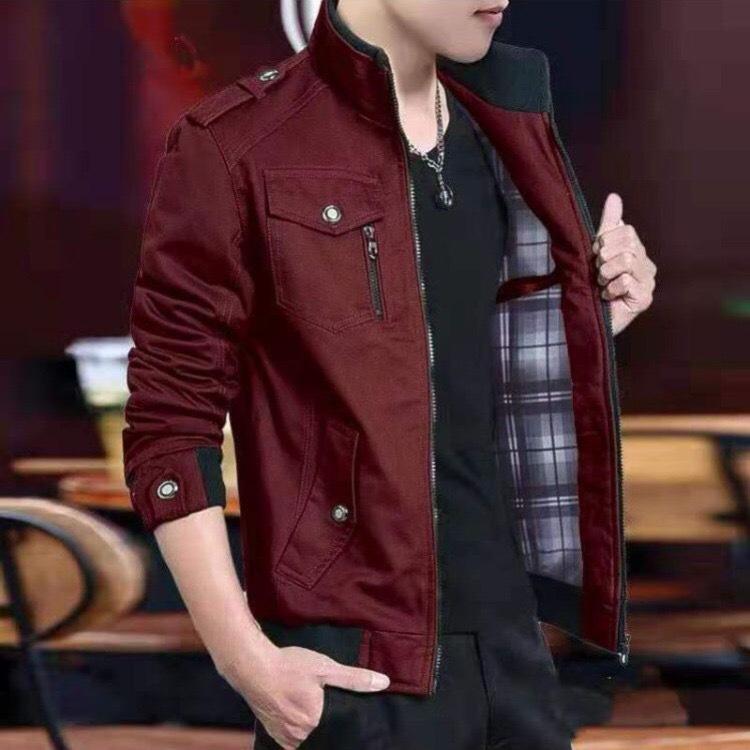 

2025 spring and autumn new tooling jacket men s American casual jacket youth on clothes stand-up collar men s clothing ruffian handsome trendy brand 6XL (190-102.5kg)