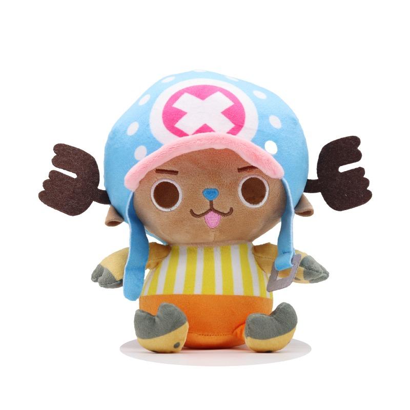 Cute One Piece Series Stuffed Toy Cartoon Anime Role Luffy Zoro Tony Tony Chopper Creativity Skin-Friendly Plush Toy Fans Gift