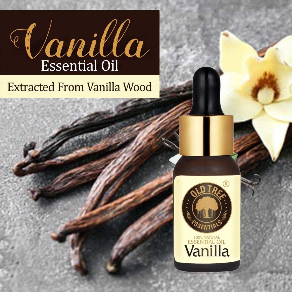 Old Tree Vanilla Essential Oil for Home Fragrance (15ml) - Essential Oil for Skin, Face, Hair, Diffuser, Candle Making -