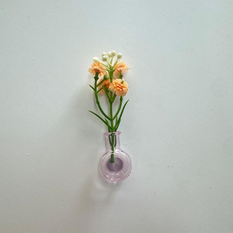 Mini Glass Bottle Flower Vase Fridge Magnets Big Small Sizes For Home Kitchen Diy Decoration Ornaments