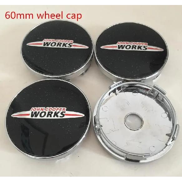 4pcs 56mm 60mm forMINI Car Emblem Wheel Hub Center Cap Badge Covers Sticker Decal Styling Accessories