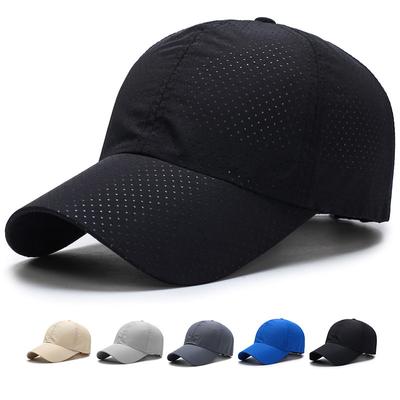 Erwachsene Baseballkappen Sommer Dünnes Mesh Schnelltrocknend Atmungsaktiv Sonnenhut Golf Tennis Laufen Wandern UV-Schutz Sport Schirmmütze