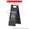 Standard A-frame Signs: Hotel, Commercial, Hospital, Warning, Toilet, Caution Steps, Slippery