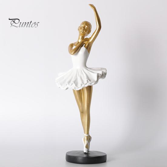 Figurină Balerină Figurină, Statuie Balerină cu Bază Rotundă Stabilă, Figurine cu Bază Contragreutate din Rășină, Decor Artistic Elegant pentru Birou pentru Dormitor