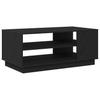 Coffee Table Black Oak Look 102 X 55 X 43 Cm Engineered Wood
