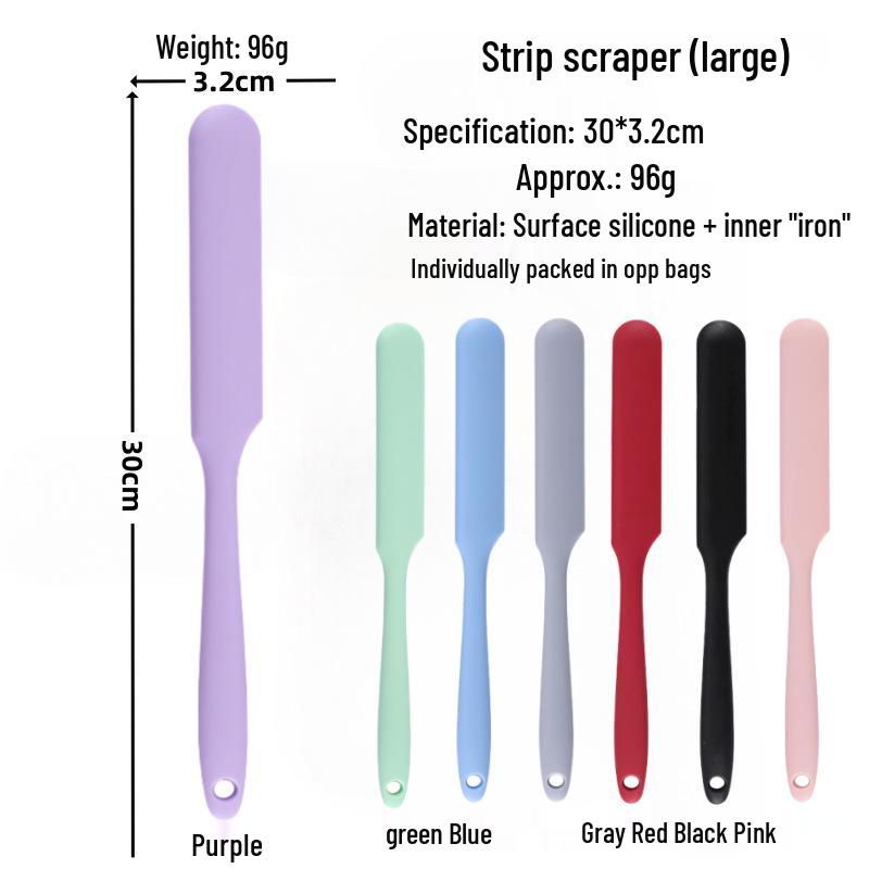 All-in-One Silicone Baking Spatula & Leveling Knife Set