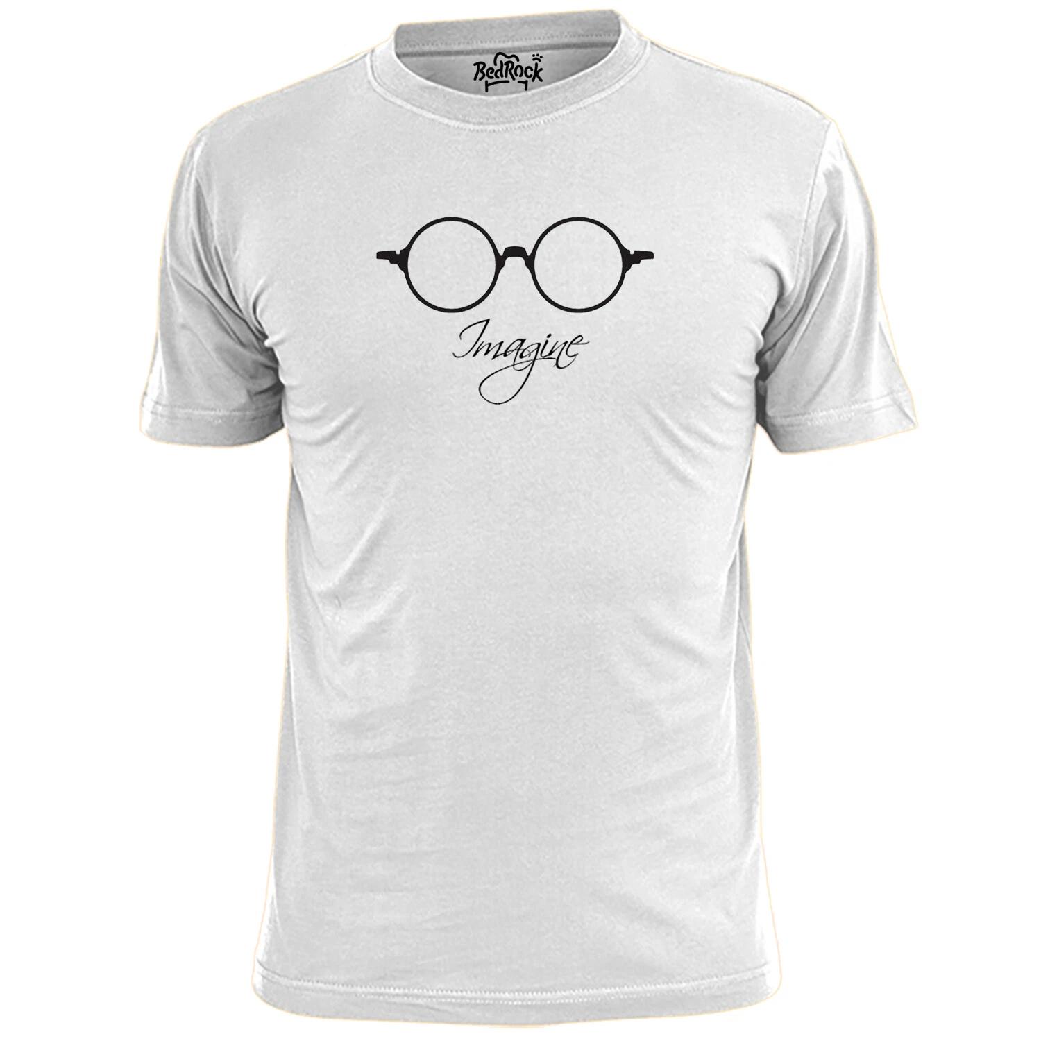 

Mens Imagine Glasses Lennon Inspired T shirt 3XL