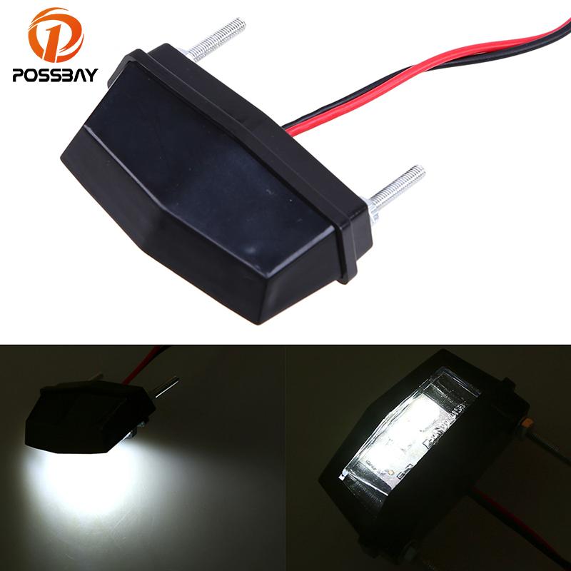 

POSSBAY мотоциклетные светодиодные задние фонари номерного знака для Honda Yamaha Suzuki Harley BMW Cafe Racer ATV, скутер, встроенный