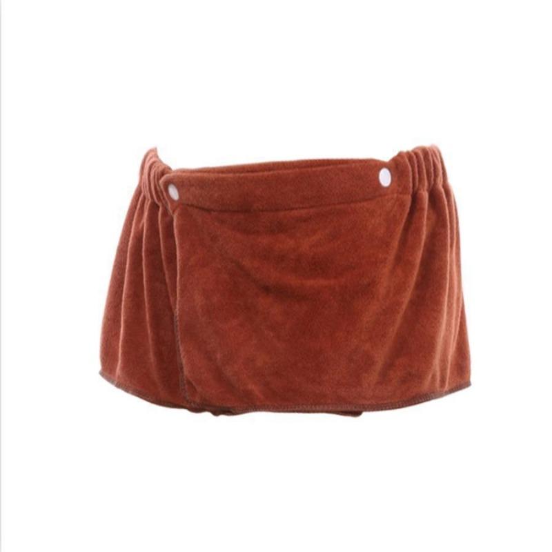 Kurzer Bademantel für Herren mit Knopf, Strandtuch, Wickeltuch, absorbieren, verschleißfest, Korallensamt, sexy Bade- und Schwimmtuch, Decke