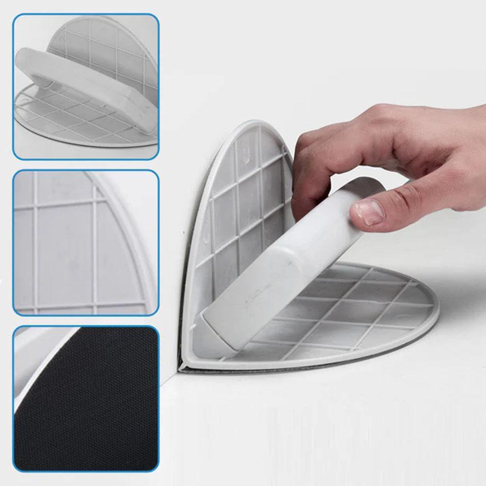 Multifunctional Sandpaper Rack Self-Adhesive Sanding Sandpaper Tool Semi-Circular Angle Sanding Tool with 10 Sandpaper