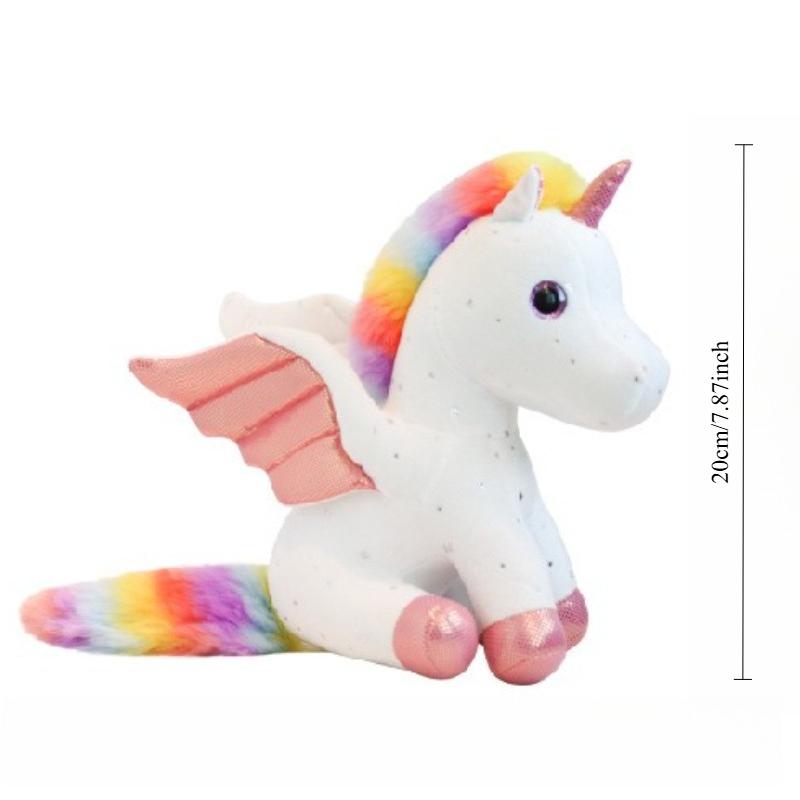 Rainbow Multicolor Unicorn Doll Plush Rag Doll Toy Mascot Home Placement Decoration Soul Companion Family Embellishment
