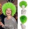 Perruque Homme Anime Courte Lisse Verte Halloween Cosplay Perruques Tête Explosive Moelleuse Jeu de Rôle