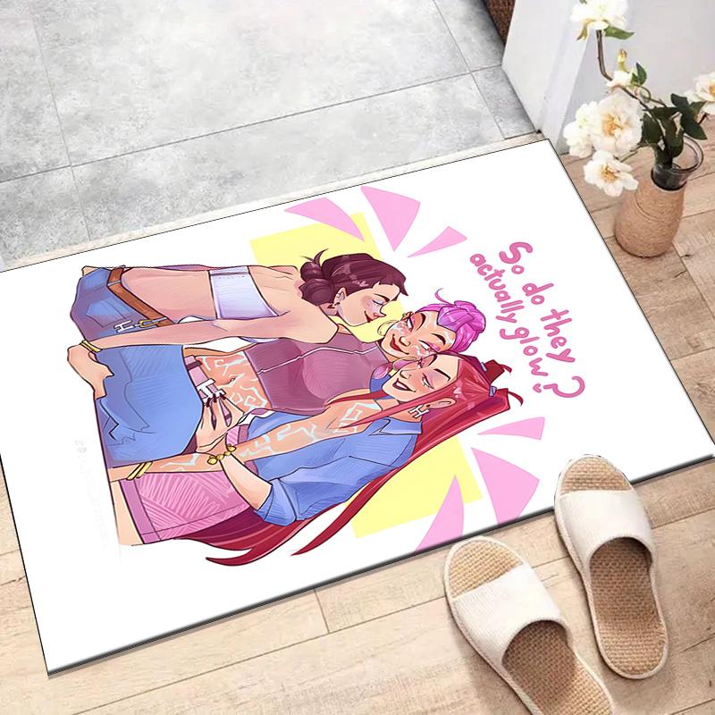 1pc KPop Demon Hunters30 Design Printed Area Rug Carpet for Bedroom Living Room Home Decor Rugs Mat Non Slip Mat Rug for Bedside