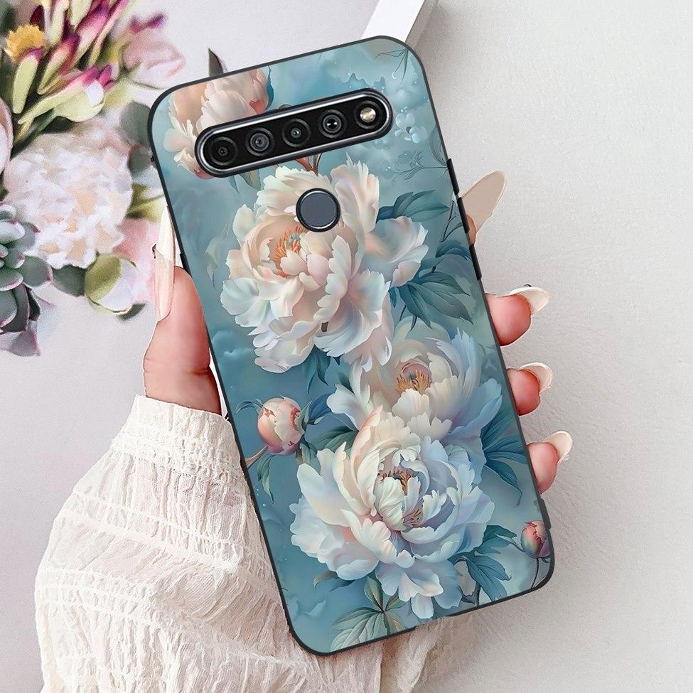 2020 For LG K41S LM-K410 Cover For LG K51S Case LM-K510 Luxury Butterfly Love Cute Cat Cool Handsome Lion Painted Black Silicone