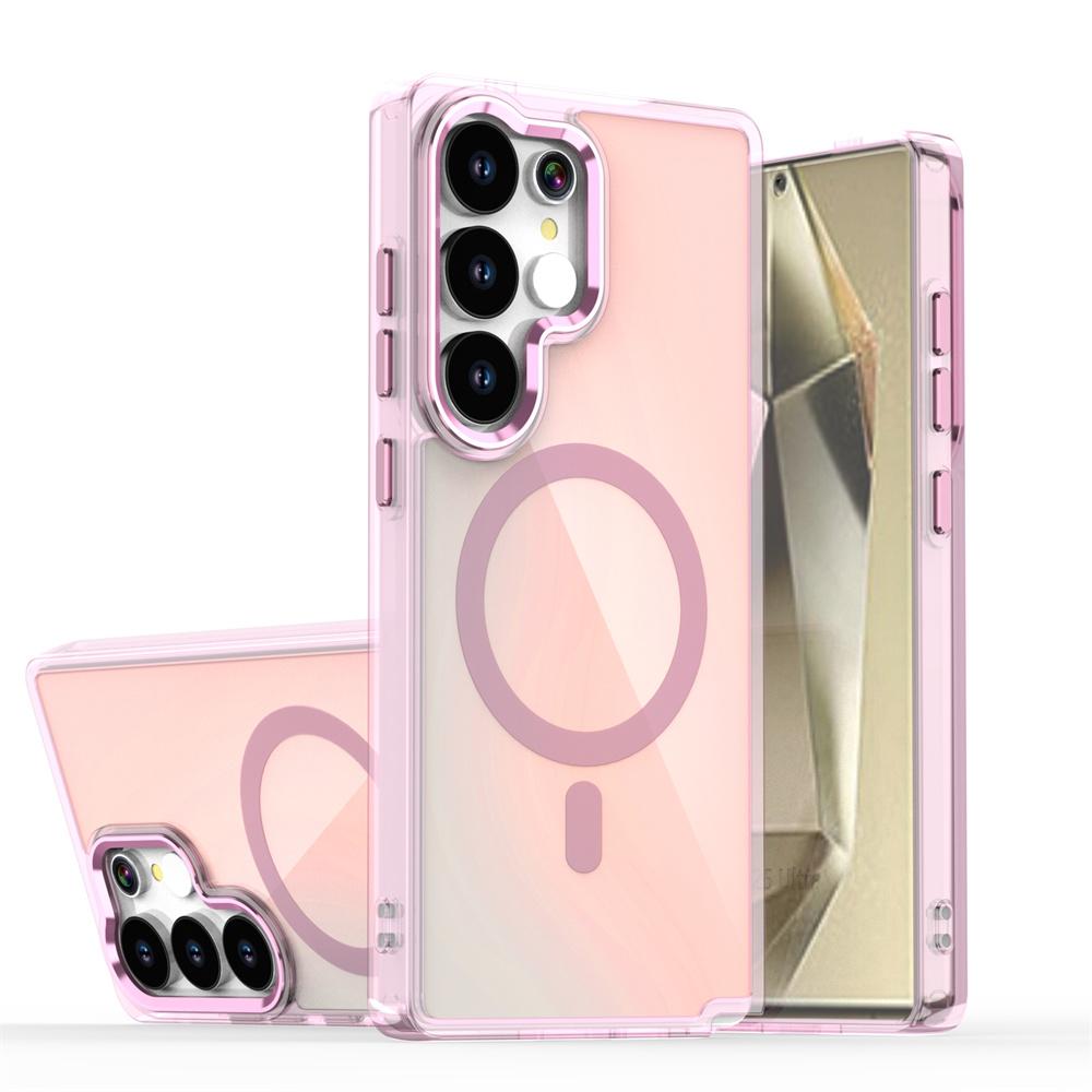 

New Laser Gradient Translucent Magnetic Phone Case for Samsung Galaxy S26 S25 S24 Ultra S25FE A57 A37 A17 A56 For Magsafe Cover Galaxy S24