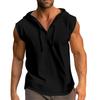 Débardeur décontracté à manches courtes pour hommes, couleur assortie