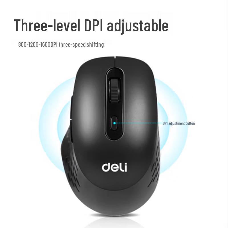 Deli 2213ES Wireless Left-Handed Mouse