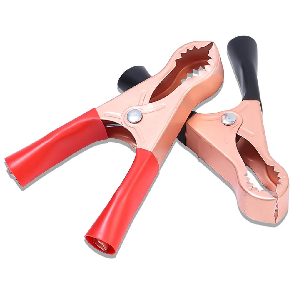 Alligator Clip Connector Car Battery Ignition Connection Wire Spring Clip Auto Battery Test Lead Clips Insulated Alligator Clamp