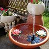 Floating Solar Powered Pump Multiple Nozzles Solar Water Fountain Bird Bath Fountain  Garden