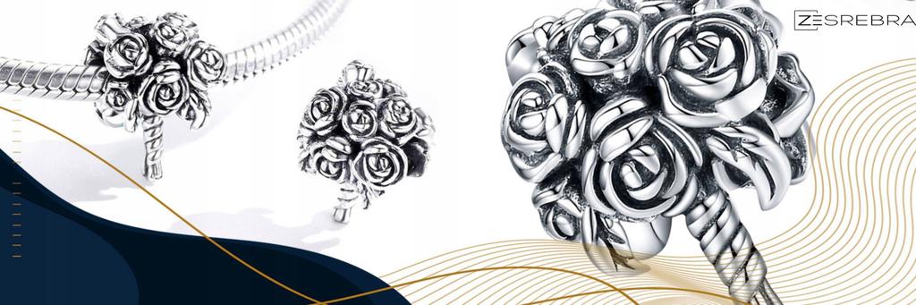 Charms Bouquet Of Flowers Pr 925 Bead S925 Bouquets Beads Pendant