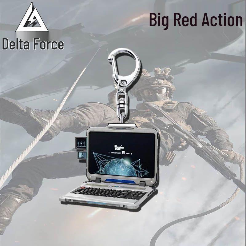 Delta Force Peripherals Acrylic Big Red High Turnaround Keychain Pendant Gift for Friends