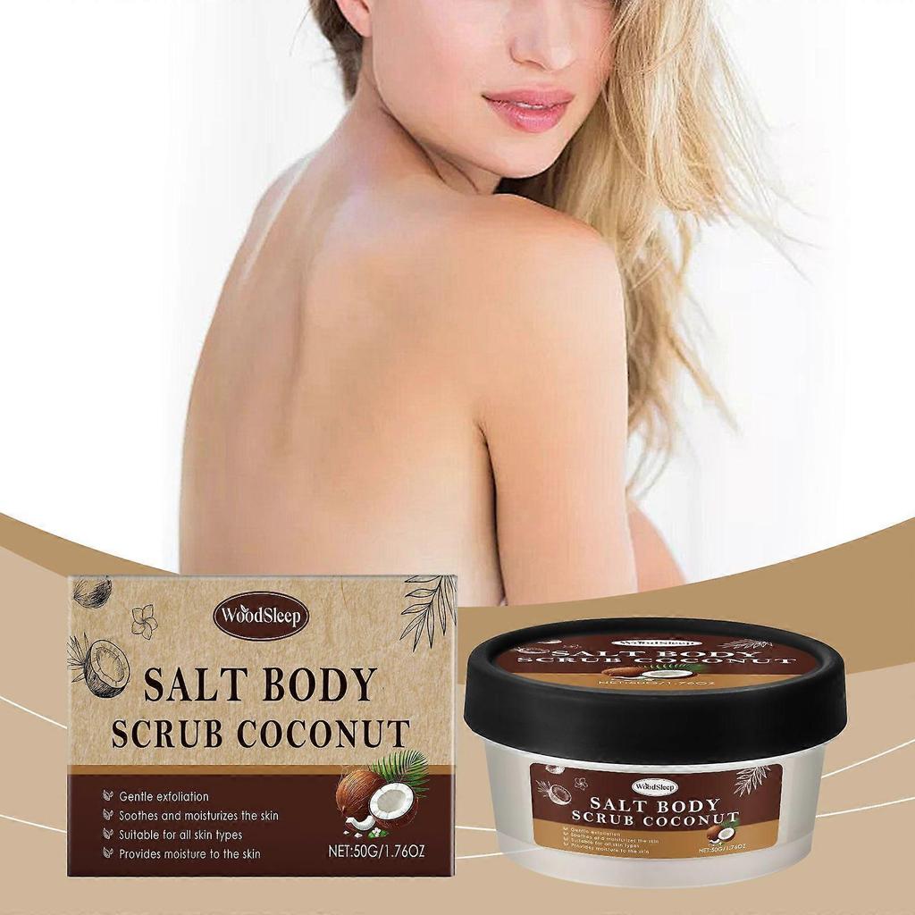 Coconut Body Scrub Softening, Firming, Moisturizing, Moisturizing, Sea Salt Cleansing and Exfoliating