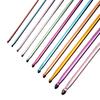 Colorful Handcrafted Wool Scarf Sweater with Anodized Aluminum Knitting Needles and DIY Afghan Crochet Tools
