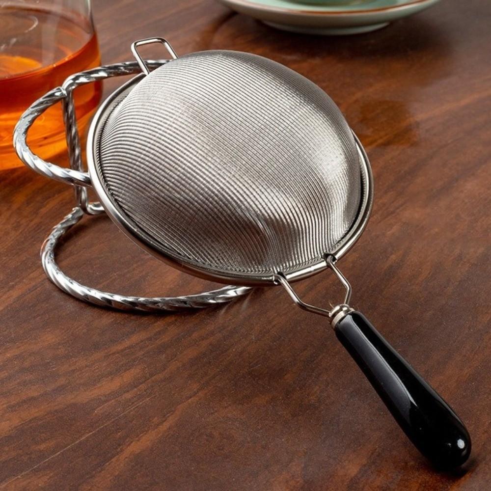 New 304 Stainless Steel Fine Mesh Strainer Long Handle Multi-function Colander Sieve Fine Mesh Oil Strainer Kitchen Baking Tools