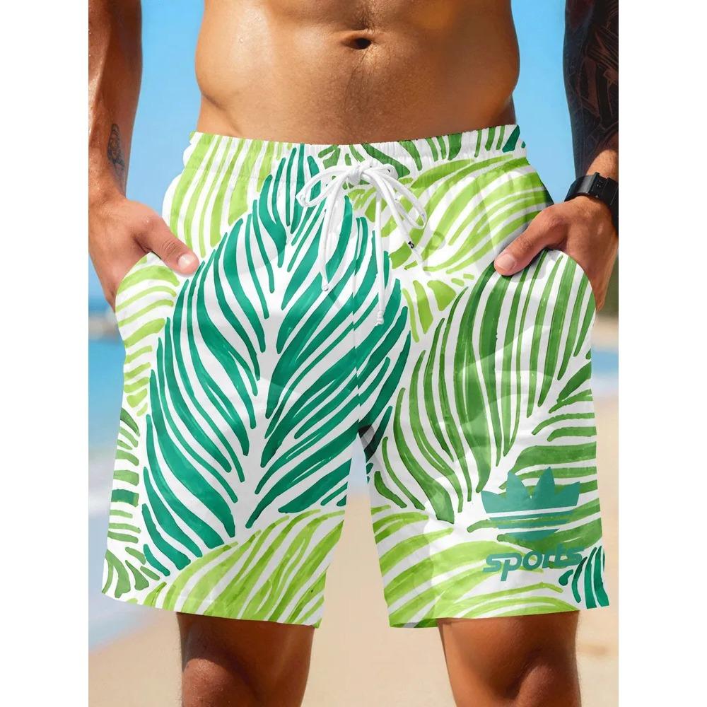Creative Colorful Summer Leisure Holiday Cool Daily Versatile Shorts Fashionable Comfortable Plus Size Drawstring Loose Men Animal 3D Shorts