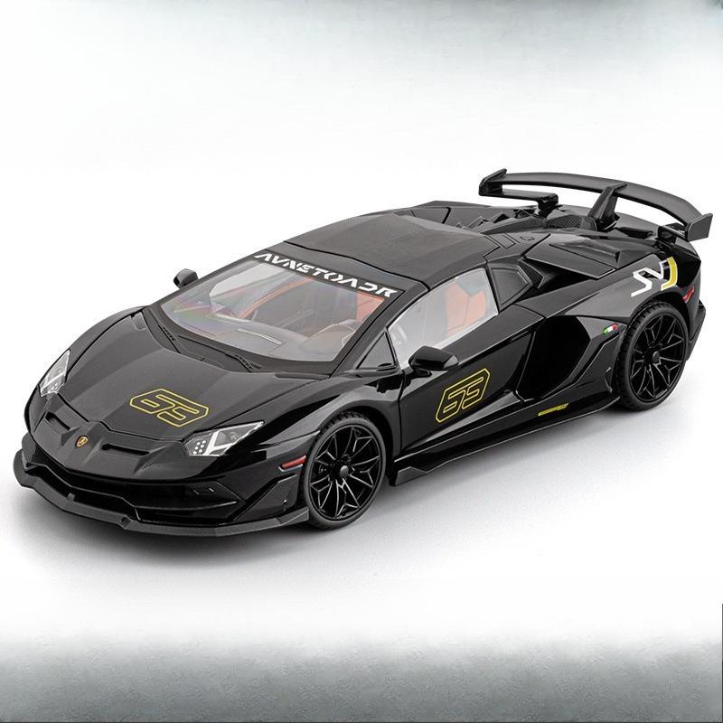 

1:18 SJV63 simulation alloy classic sports car model sound and light pull back toy car ornament