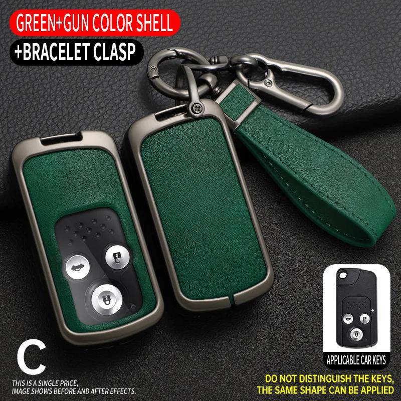 

Alloy Car Key Fob Case Cover For Honda Crv Fit Shuttle Fried Freed Spike Stepwgn Rg1 Spada Crz Shell Holder Keychain Protector