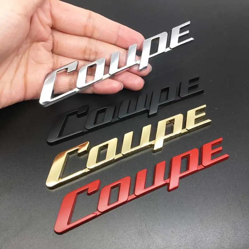 Metal 3D COUPE logo sticker for car accessories for Renault KIA Toyota Nissan Honda car body emblems badge sticker