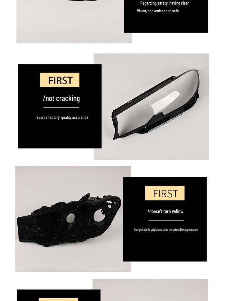 Compatible LED Headlight Rear Cover for 20/21/22 BMW 3 Series G20/G28