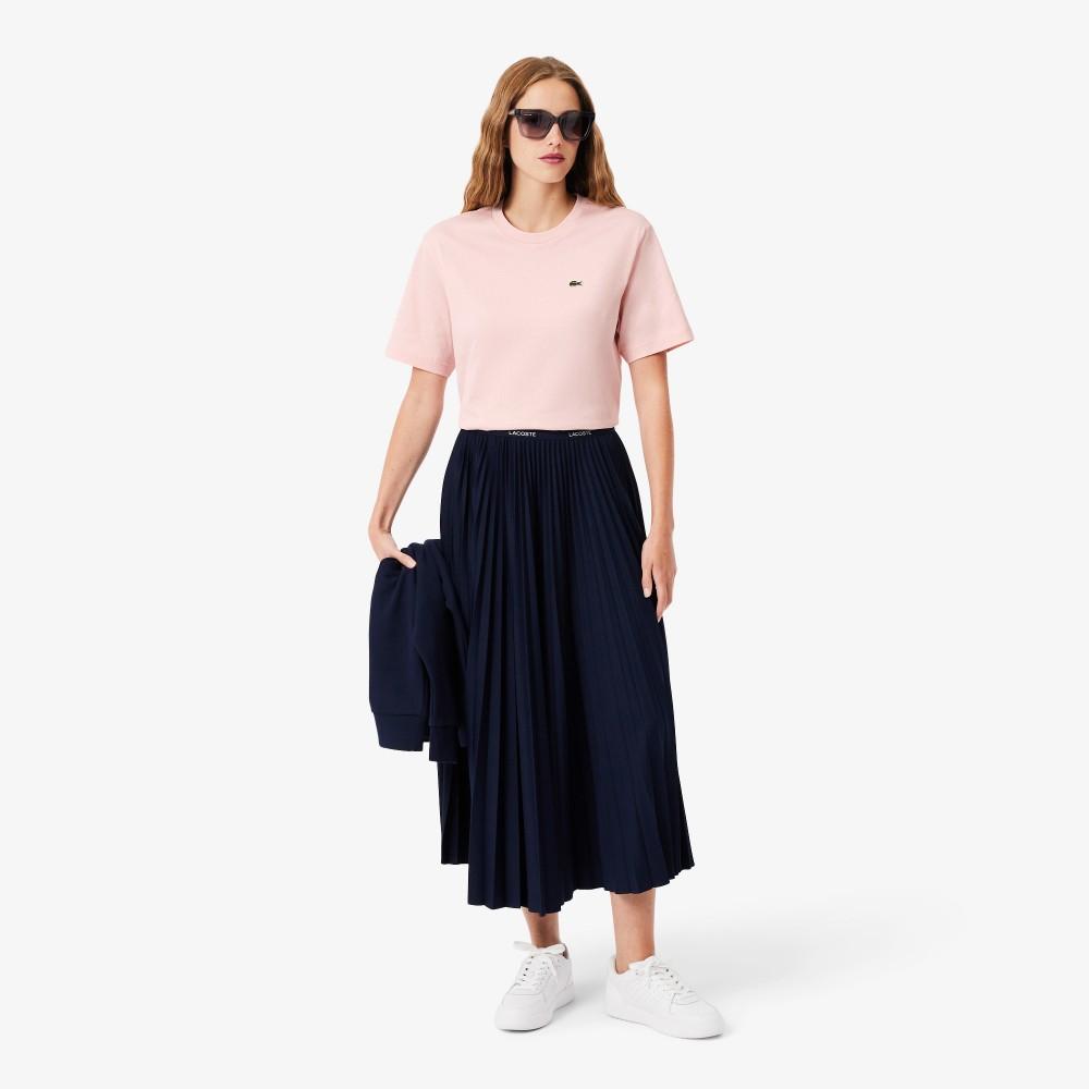 Lacoste Women's Relaxed Fit Basic Short Sleeve T-Shirt TF7215-56GADY