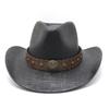 Hot Sale Hardshell Straw Western Panama Cowboy Hat Knight Hat Beach Visor Sun Hat