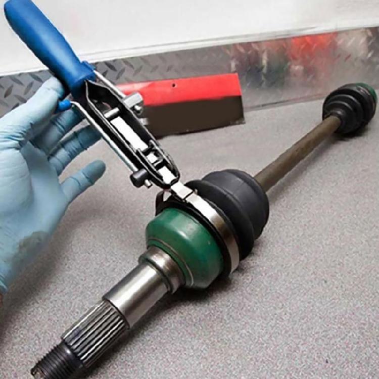 Universal CV Joint Boot Clamp Pliers Set Fuels Filter Clamp Installer for Automotive Hose and Axles Applications Blue