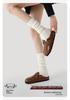Renaissance Women's Off-White Wool Mid-Calf Slouch Socks - Warm & Versatile for Autumn/Winter
