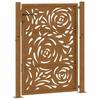 Garden Gate 100 X 125 Cm Weathering Steel Flame Design