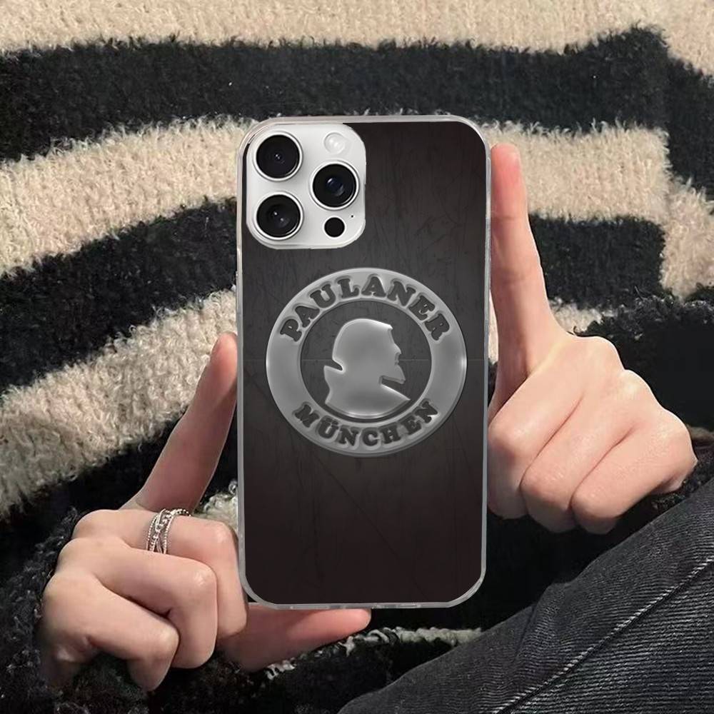 

German Beer p-Paulaners Phone Case For iPhone 17 16 15 14 13 12 11 Plus Pro Max Satin Colorful Glossy Cover iPhone 13 pro