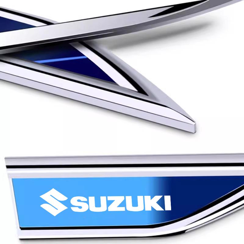 2 pièces Autocollant Garde-boue Métal Voiture Accessoires de Style Carrosserie Pour Suzuki Swift Jimny Ignis Alto SX4