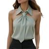 European American Cross-Border 2025 Spring/Summer Lapel Tie Shirt Design Vest