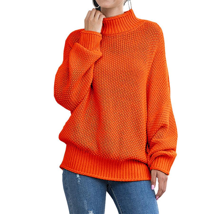 Pull tricoté pour femme, pull-over, tricot, femme, pull-over, confortable, hiver, automne, surdimensionné, décontracté