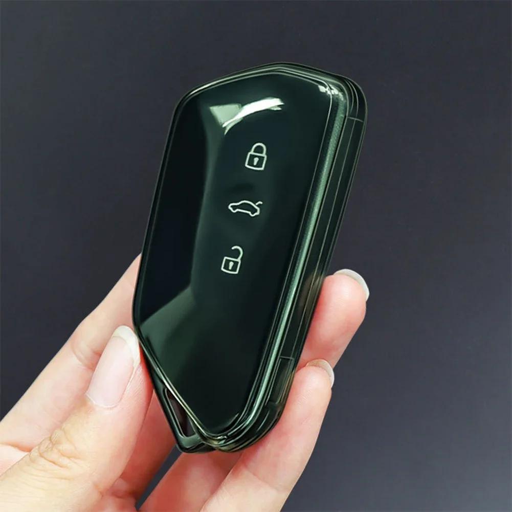 Universal Fit Key Case For VW Golf 8 Mk7 Gti Mk8 ID4 Skoda Octavia 4 Seat Leon Mk4 Cupra Formentor Tarraco Soft TPU Keychain