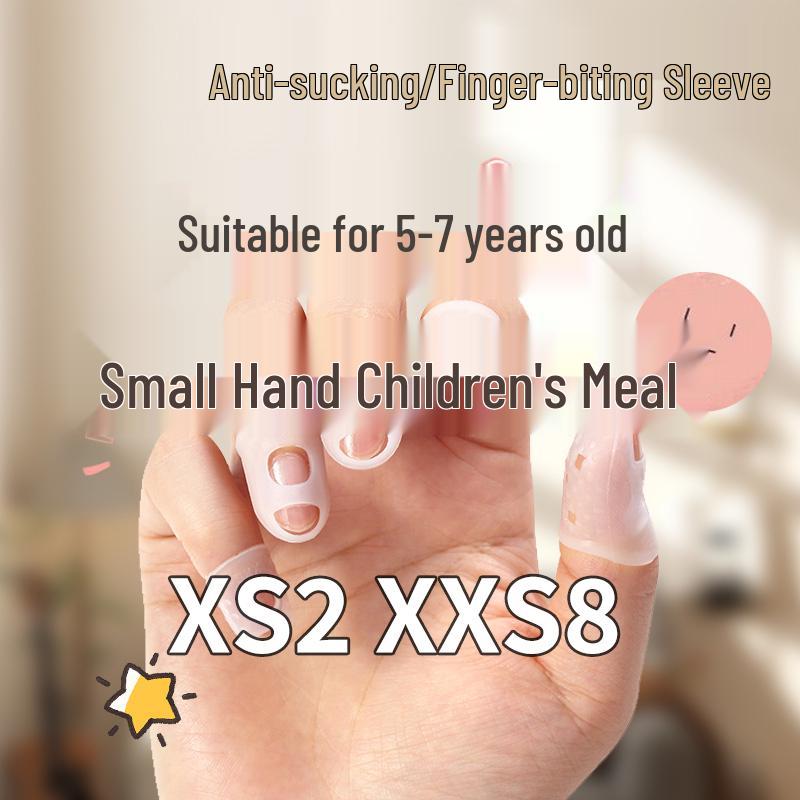 Silikon Anti-Beiß-Fingerlinge für Kinder - Rutschfeste Nagelschützer