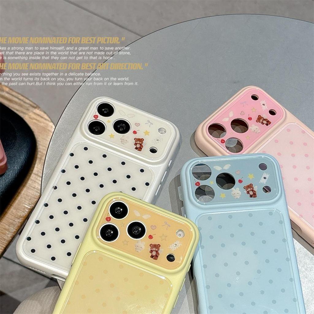 Polka Dot Anti-Drop Full Coverage Case for iPhone 15/17/16 Pro Max