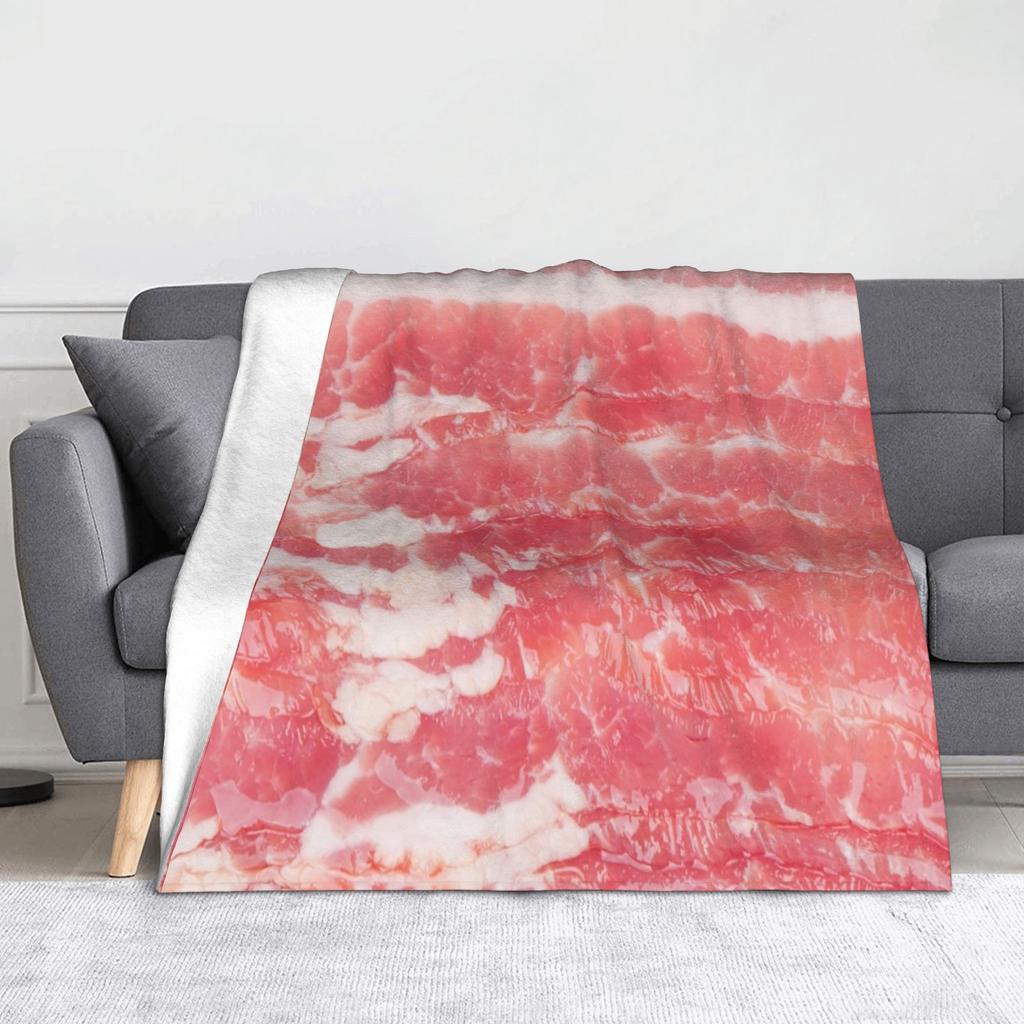 Pepperoni Pizza Pattern Flannel Blanket Tortilla Food Awesome Throw Blankets for Home 125*100cm Bedspread