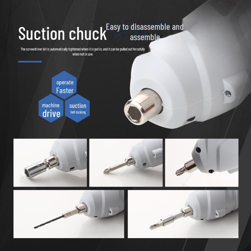 Tianshu 3.6V Folding Rotating Mini Electric Drill & Screwdriver Set