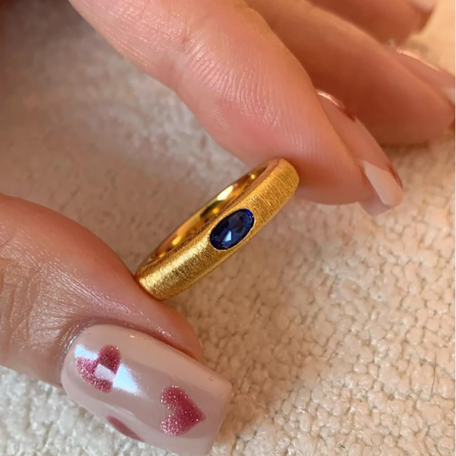 Elegant Vintage Style Gold Color Geometric Copper Adjustable Ring For Women Fashion