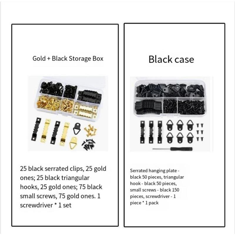 252PCS Wooden Wall Hook Combination Metal Photo Frame Nail Clothes Bag Traceless Nail Hook